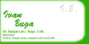 ivan buga business card